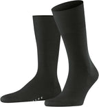 FALKE Men's Airport Dress Socks, Premium Merino Wool Cotton Blend, Sustainable Luxury, Eco-Friendly Business Casual, 1 Pair