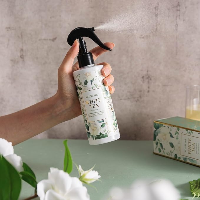 Room Spray Air Freshener Scented White Tea with Natural Plant Extract Room Fabric Spray for Home Fragrance linen Spray air Freshener - 8.5 FL OZ