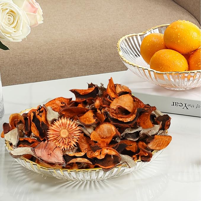 STRN Natural Dried Citrus Flower Sachets (2-Pack), Potpourri Vase Filler Long-Lasting Fragrance Potpourri Bags for Closet, Drawer, Car & Home, Reusable Scented Sachet Gift Set