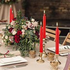 Red Candles Set of 40, 4" Red Spell & Chime Candles, Unscented Mini Taper Candle for Witchcraft, Wiccan Altar, Magic Tools, Rituals, Prayer, Meditation and Christmas Party Decoration