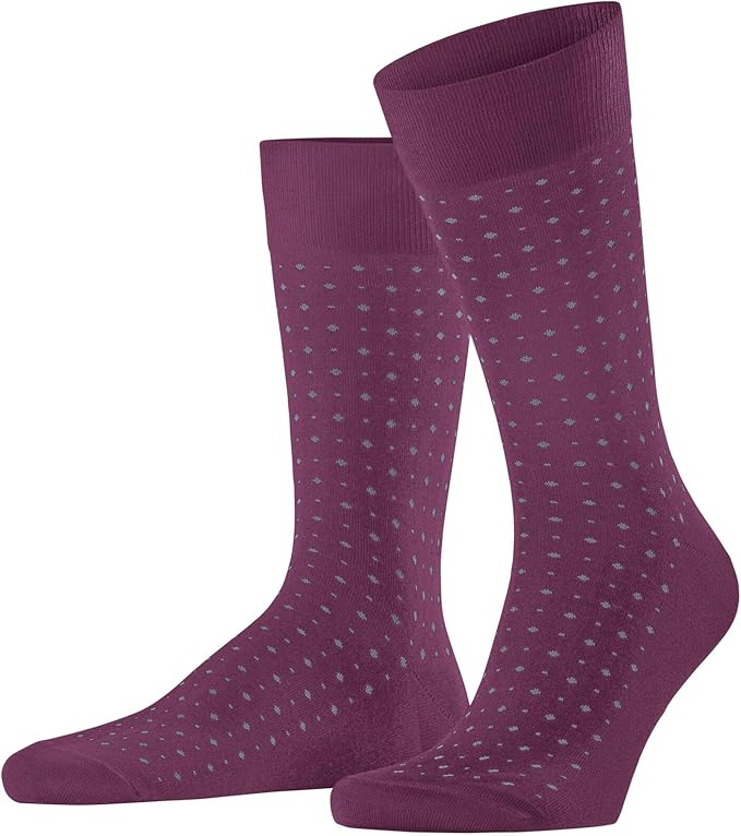 FALKE Men's Tiago Dress Socks, Sustainable Cotton, Crew, 1 Pair