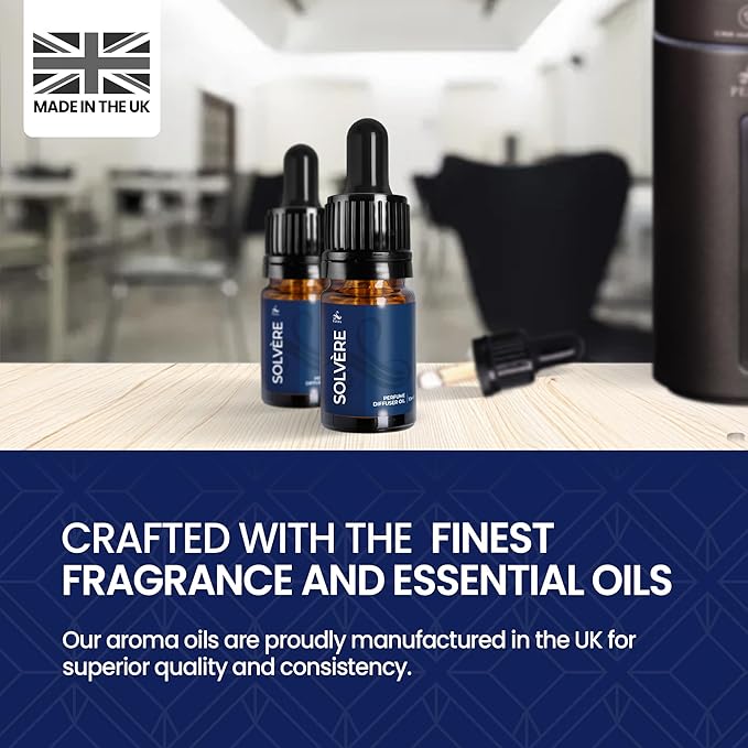 Solvère Perfume Inspired Diffuser Oil | Perfume Oil Diffuser Refill | 10ml Essential Oil for Diffusers | Versatile and Mess-Free | Essential Oil Refill by Perfa
