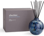 LAFCO New York Absolute Collection Reed Diffuser, Balsam Black Pepper - 15 oz - Up to 1 Year Fragrance Life - Reusable, Hand Blown Glass Vessel - Nylon Reeds - Made in The USA