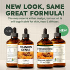 KUKKA Frankincense Essential Oils - 4 Fl Oz - for Hair, Skin, Diffuser, Aromatherapy & DIY Soap Making Scent