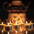 Tea Candles Wedding Party and Home Decoration Votive Parties Tealight Small Wishing Bulk 10 Pack with 1.5-2 Hours Extended Burn Time Mini for Birthday Halloween Emergency Family Gathering(Huang)