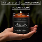 MOASITN Citronella Highly Scented Candles for Home| Natural Soy Aromatherapy Candle| Handmade Long Lasting Jar Candle| Candel Gift for Women,Men as Summer,Relaxing,Holiday Gifts| 7oz