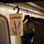 Potpourris Lavender Scented Hanging Paper Sachets - 12 Pack for Closet & Home | Long-Lasting Air Freshener & Odor Eliminator for Drawer, Car, Bathroom | Ideal Gift Idea