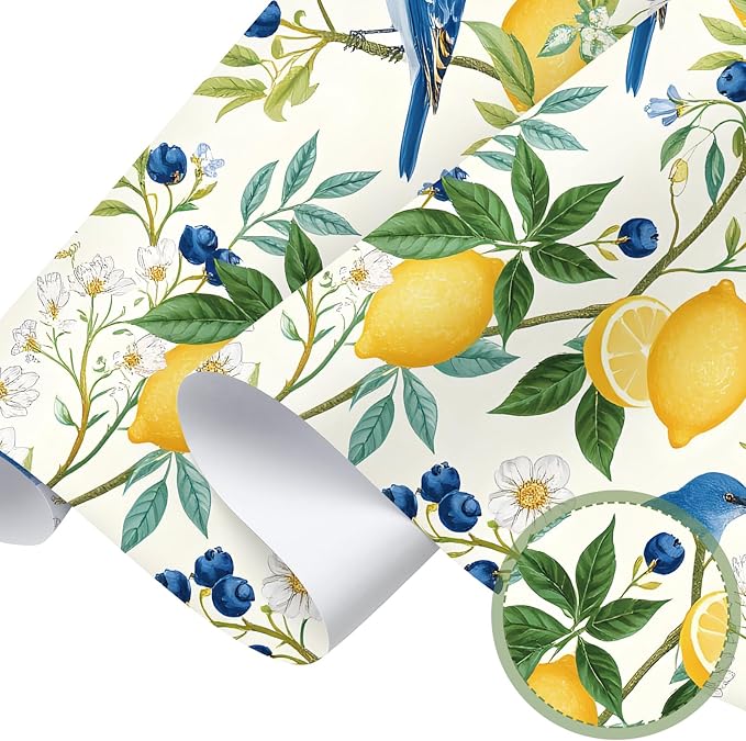 10 Sheets Drawer Liners for Dresser Scented Drawer Liners Non Adhesive Scented Paper for Fragrant Home Shelf Closet(Lemon Scent,Lemon Pattern)