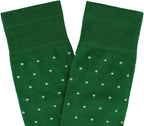 Trafalgar Men's Leo Polka Dot Mercerized Cotton Mid-Calf Socks