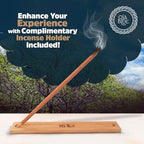 Palo Santo Incense Sticks (12 Pack) and Holder from Peru Premium Authentic - Handmade & Hand Rolled - Cleansing Bad Energy (Incense Sticks)