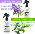 Lavender & Green Tea Linen Spray – Natural Air Freshener Mist for Pillows, Sheets, and Fabrics with Essential Oils for Relaxation and Sleep 2PCS