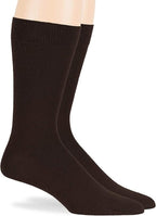 7BigStars Mens Dress Socks – 6 Pairs Crew, Soft Stay Up, Cotton Comfort for Business, Office, Big and Tall, Breathable