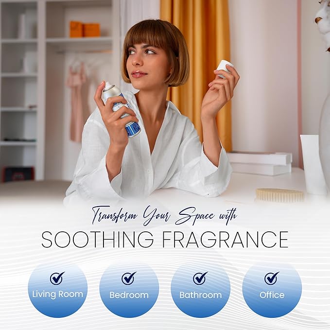 Air Freshener Spray - long lasting luxurious sea spray – Ideal for Bathroom, Kitchen, Office & Car – long lasting home fragrance 6 FL Oz