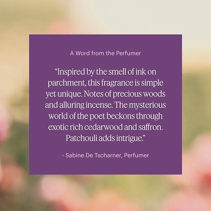 Aera Mini Poetry - Essential Oil for Home – Smooth Suede and Violet Fragrance - Notes of Vetiver, Eucalyptus and Woods - Scent Refill - Capsule Size Works with Mini Diffuser