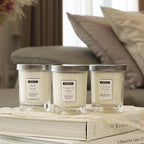 Aronica Fresh Fruity Candles Gift Set - Honeycrisp Apple, Peach Nectar, Cinnamon Vanilla, Baby Shower Game Prizes for Women Friend, Fall Candle Set for Autumn Gifts