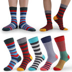 DRASEX Men's Dress Socks Funky Colorful Pattern Cotton Novelty Casual Crew Socks