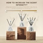 Brakula 2 Pack Reed Diffuser Set, Cashmere Vanilla Scented, Home Fragrance with 14 Sticks Bathroom Decor, Reed diffusers for Home 6.76 fl oz (Cashmere Vanilla)