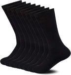 Sock Amazing Unisex Bamboo Rayon Socks Super Soft Black Crew Socks 8 Pack