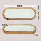 Raajsee Hand Painted Incense Holder,Wooden Incense Burner,Ash Catcher, Incense Tray 11x4x1.5 Inches, Best for Home Fragrance-Aesthetic Room Décor