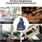 Dragon Waterfall Incense Burner,Backflow Incense Burner with 20 Incense Cones and 30 Incense Sticks，Ceramic Incense Cone Holder Used for Relaxation, Meditation, and Home Decoration (Blue)