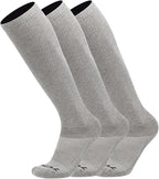 Over the Calf Work Socks for Men and Women 9-11 10-13 13-15 Moisture Wicking Tall Cushioned Knee High Boot Socks 6-pack
