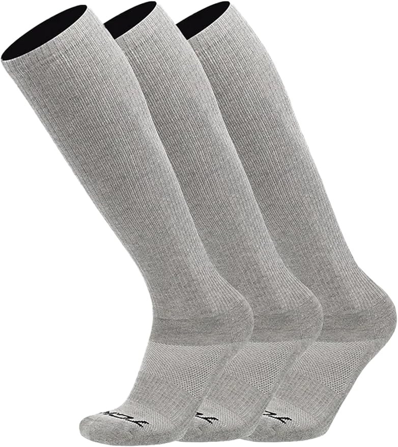 Over the Calf Work Socks for Men and Women 9-11 10-13 13-15 Moisture Wicking Tall Cushioned Knee High Boot Socks 6-pack