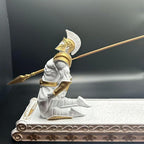 Gladiator Incense Holder The Fallen Warrior,Funny Incense Burner Incense Holder for Sticksfor Indoor Outdoor Use Incense Stick Holder Ash Catcher (White)