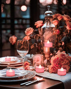 BEICHI Flameless LED Tea Lights - 24-Pack Battery Operated Fake Tealight Candles, Votive Candles Bulk for Holidays (Pink)