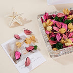 Rose Scented Potpourri - Long-Lasting Bowl & Vase Filler | Pink Dried Flowers | Home Fragrance Décor for Bathroom, Living Room, Bedroom, Office (4.9oz/140g)