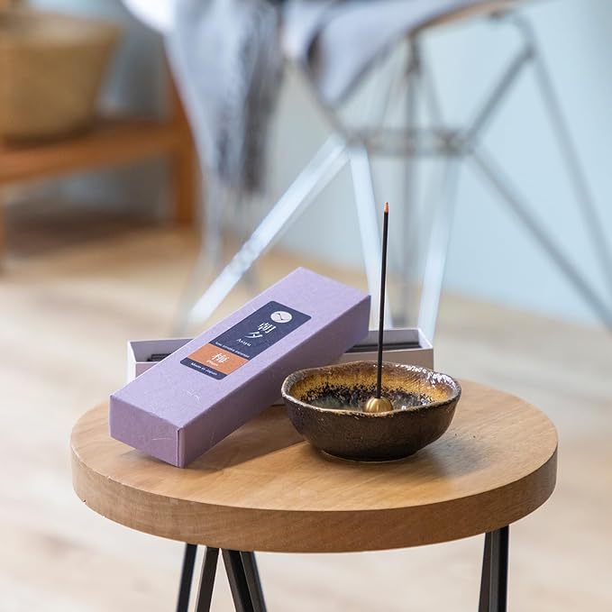 Asayu Japanese Low Smoke Incense Sticks Plum Blossom Scent 20g (0.71 oz), Made in Japan Quality Incense for Morning Yoga, Meditation, Relaxation