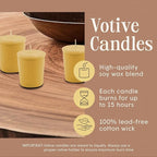 Mister Candle Spring/Summer Votive Collection Handmade Scented Votive Candles Bulk, Small Candles with Premium Wax & Essential Oils, 15 Hour Burn Time, Made in USA, (Set of 9, Citronella, Yellow)