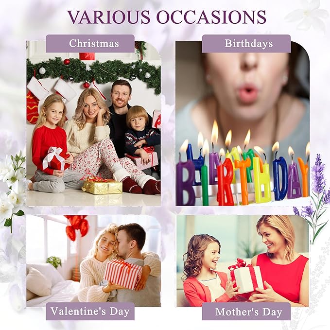 ACITHGL 36 Pcs 4oz Mini Mason Jar Candles Small Scented Candles Bulk Aromatherapy Ideal Souvenir Favors for Wedding Birthday Party (Freesia, Lavender, Jasmine, Black)