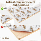 Drawer and Shelf Liner, Non-Slip Kitchen Cabinet Liners Non-Adhesive Thick Strong Grip Waterproof Washable Mats Protect Dresser ShelvesCabinets, Feather, 12 in X 10 FT