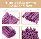 VFULIE 100PCS Cane Diffuser Sticks, 10 Inch Natural Rattan Wood Sticks Essential Oil Aroma Diffuser Sticks Refill Replacement for Aroma Fragrance (Violet)