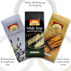 Backflow Incense Cones for Waterfall - [Improved] (10 Variants,100 Cones) Dragons Blood Incense, Lavender Incense Cone, Nag Champa Palo Santo Cones | Creates Meditative Waterfall Fountain