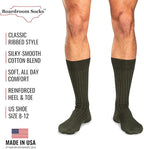Cotton Dress Socks for Men – Comfortable Men’s Executive Socks – Classic Mid-Calf Dress Socks by Boardroom Socks