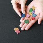 Flower Shaped Pressed Incense Set with Brass Holder (12PCS) by Asayu Japan