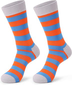 DRASEX Men's Dress Socks Funky Colorful Pattern Cotton Novelty Casual Crew Socks