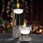 Mega Candles 48 pcs Unscented White Floating Candles, Hand Poured Wax Candle 2 Inch Diameter, Home Décor, Wedding Receptions, Occasions, Festivities, Events, Meditations, Tranquility, Spa