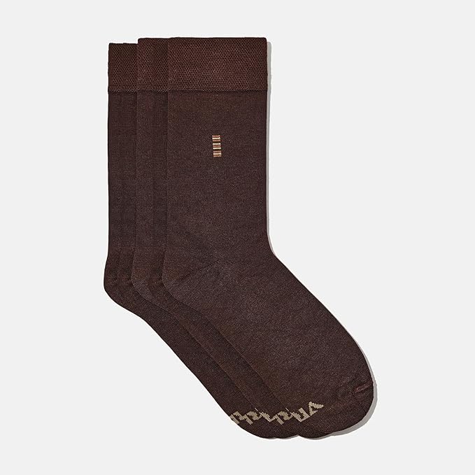 VRD Men’s Dress Socks, Bamboo 5-Pack Mens Socks, Mid Calf Length, Crew Socks Gift for Men Shoe Size 8-13