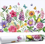 10 Sheets Drawer Liners for Dresser Scented Drawer Liners Non Adhesive Scented Paper for Fragrant Home Shelf Closet(Jasmine,Colorful Pattern)