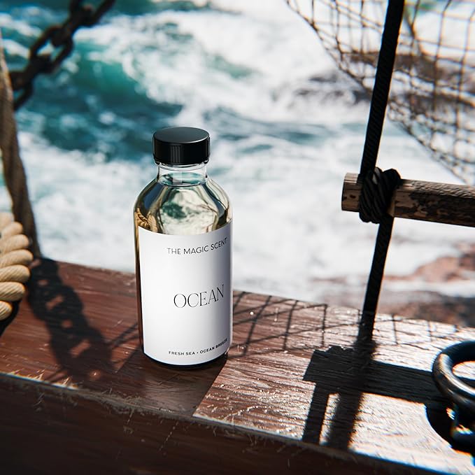 Ocean Diffuser Oil - Hotel & Home Luxury Scents Inspired by Bali Resort - Oil Scents for Home Designed for Use in All Diffusers - 16.9 fl oz, 500 mL