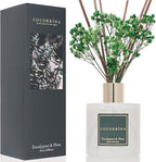 Cocorrína Reed Diffuser Sets- Eucalyptus & Moss Scented Diffuser with Sticks Home Fragrance Reed Diffuser for Bathroom Shelf Decor