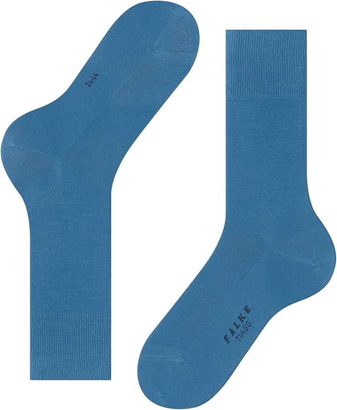 FALKE Men's Tiago Dress Socks, Sustainable Cotton, Crew, 1 Pair