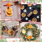 120 Pieces Christmas Potpourri Simmer Pot Simmering Potpourri Bowl Filler Xmas Simmer Pot Kit for Stove Dried Orange Apple Slices Cinnamon Sticks Stovetop for Holiday Xmas Decor