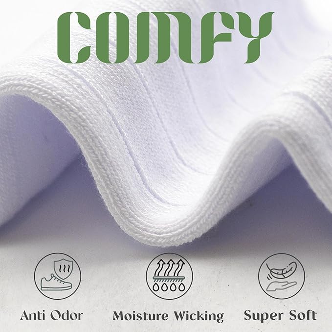 Modal Mens Crew Socks, Formal Mid-Length Dress Calf Socks 2 or 4 Pk