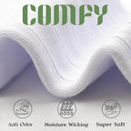 Modal Mens Crew Socks, Formal Mid-Length Dress Calf Socks 2 or 4 Pk