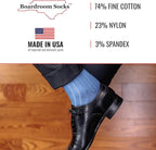 Cotton Dress Socks for Men – Comfortable Men’s Executive Socks – Classic Mid-Calf Dress Socks by Boardroom Socks
