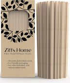 Ziffs Home® 120pcs Natural Fibre Reed Diffuser Sticks - 25.4cm/10in x 4mm/0.16in - Thick Reeds Sticks - Fibre Reeds for Diffusers