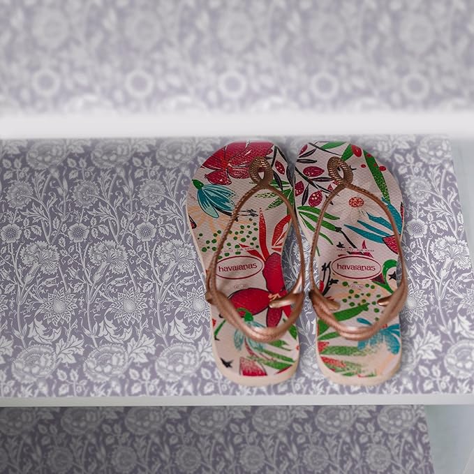 Lilac Scented Drawer Liners in a Purple William Morris Design | Pack of 5 Folded Sheets | Contains Essential Oils | Made in The UK.